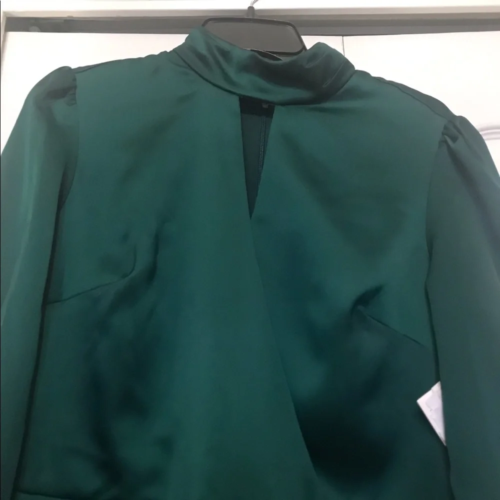 Guess Keyhole Satin Midi Dress - Picture 1 of 12